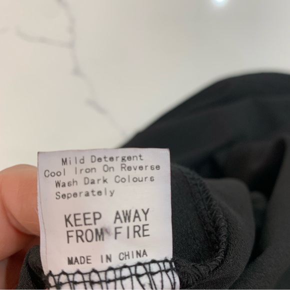 Angel Eye of London Mini Dress, Black, Pleated Waist (M/L), Beaded Sleeveless - Picture 7 of 7